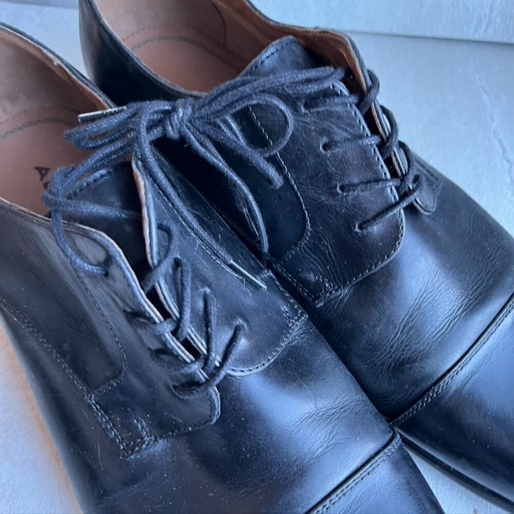 ** Aldo Men's Leather dress shoes Tie Size 10 - Picture 3 of 10
